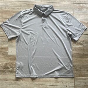 PGA Tour Gray Polo Shirt Minimalist Design